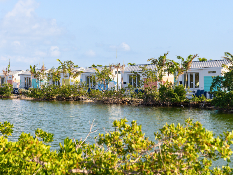 Waterfront cottages